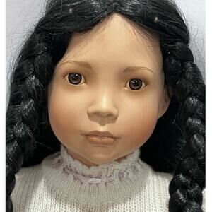 Linda Mason AEL 30.5" Native American Inspired‎ Porcelain Collectible Doll Lei